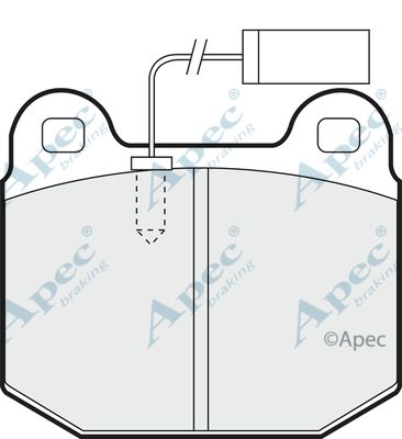 APEC BRAKING Комплект тормозных колодок, дисковый тормоз PAD769